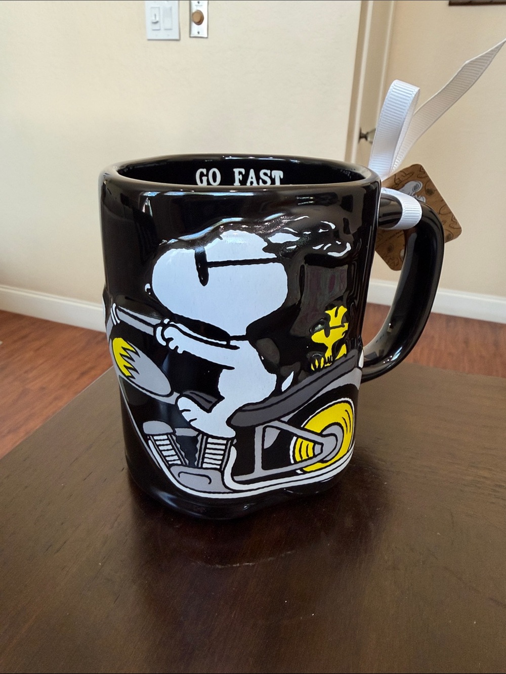 NWT Snoopy & Woodstock Motorcycle Mug